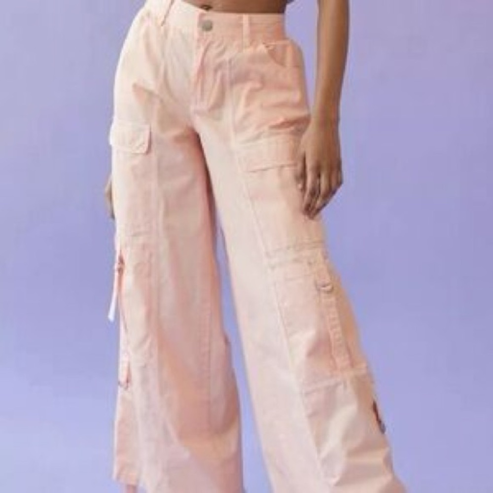 BDG URBAN OUTFITTERS baggy Peach cargo pants size Small